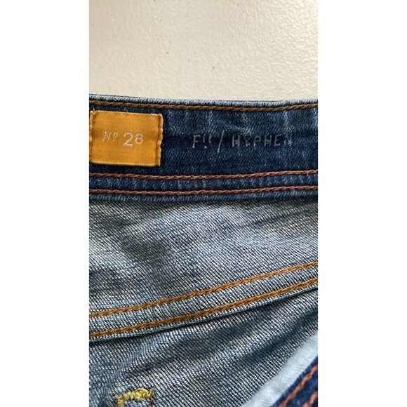Anthropology Pilcro The Letterpress Hyphen Distress Cuffed Jeans 28x29 Stretch - Picture 10 of 10